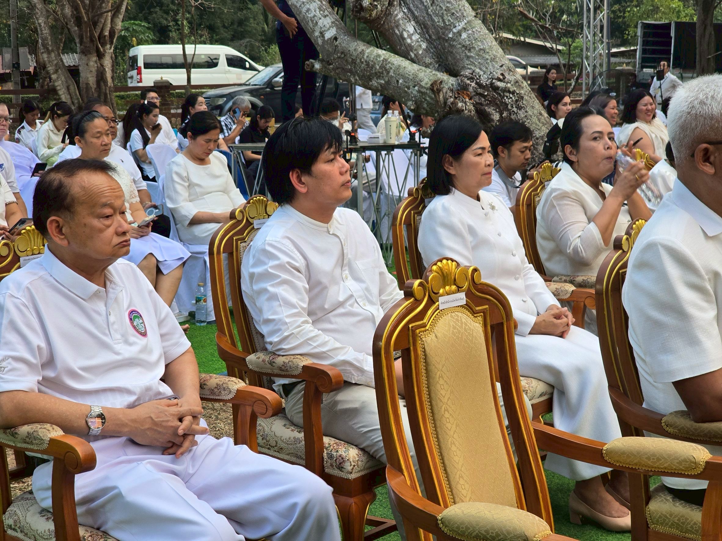 title - วันพฤห้สบดีที่ 12 กุมภาพันธ์ 2569 นายวิทูล ประดิษฐบุญ ปฏิรูปที่ดินจังหวัดปราจีนบุรี ผู้อำนวยอำนวยการ กลุ่มกฎหมาย และเจ้าหน้าที่ ส.ป.ก.ปราจีนบรี่ ร่วมงานแถลงข่าว การจัดงาน เทศกาลมามปูรมีศรีปราจีน ครั้งที่ 40 ประจำปี 2569